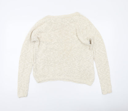 Womens UK Size S Superdry Ivory Pullover Jumper