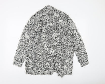 Joe Fresh Women’s Grey Chunky Knit V-Neck Open Cardigan XS