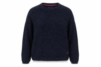 Country Rose Women's Blue Glitter Knit Pullover Jumper Size M
