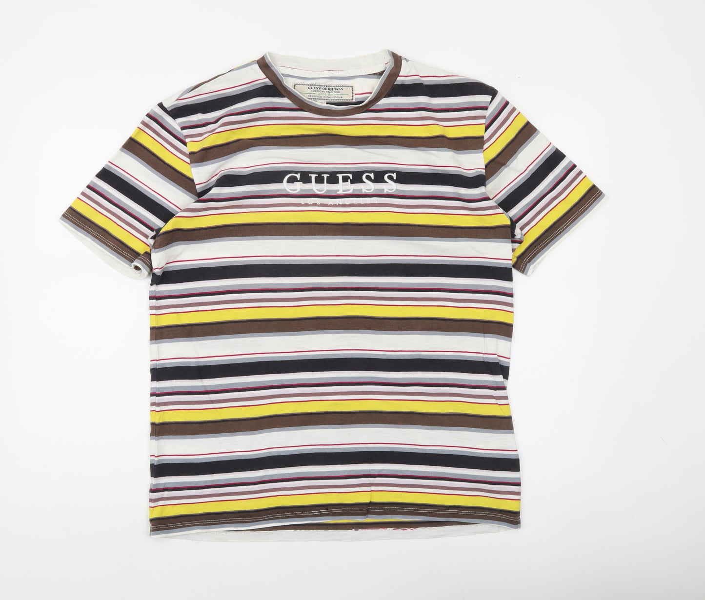 Mens UK Size S GUESS Multicoloured  T-Shirt