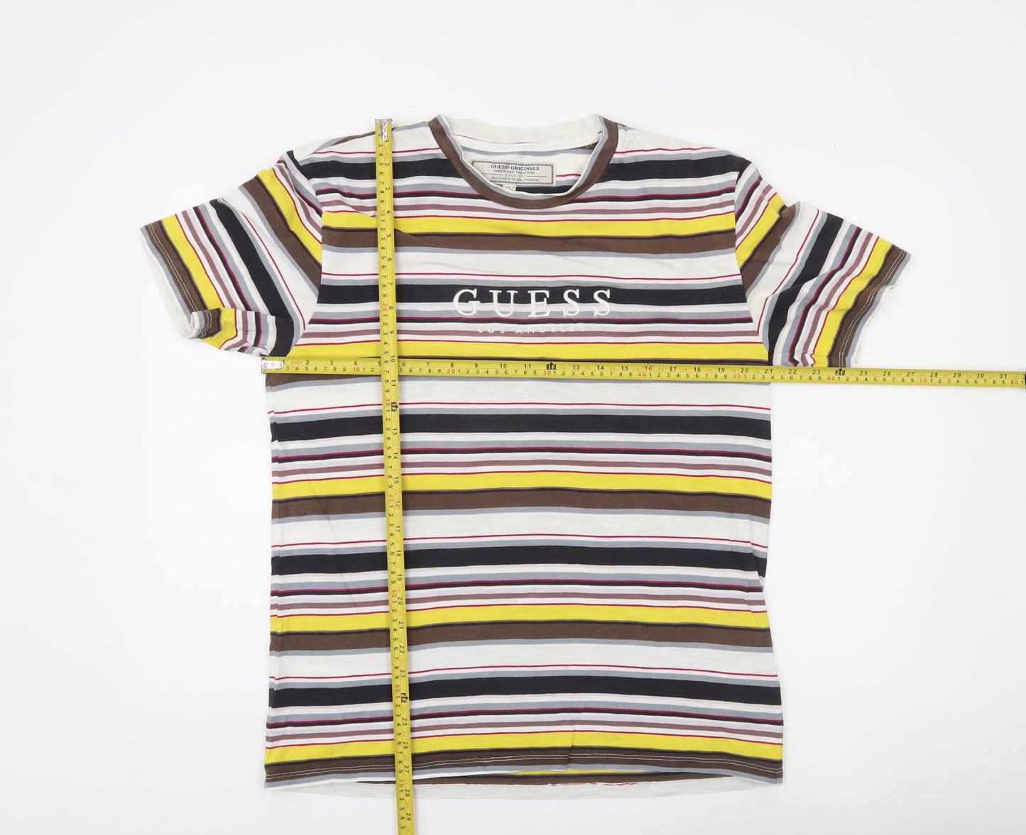 Mens UK Size S GUESS Multicoloured  T-Shirt