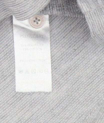 Larsson & Co Men's Grey XL Regular Fit Cotton Blend Polo Shirt