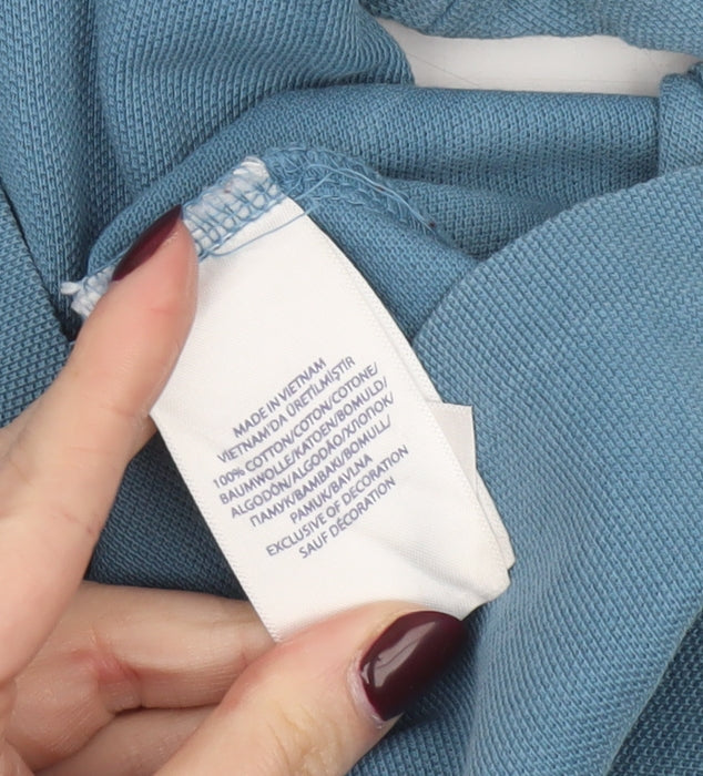 Ralph Lauren Men’s Blue Custom Fit Polo Shirt Size L Short Sleeve Cotton