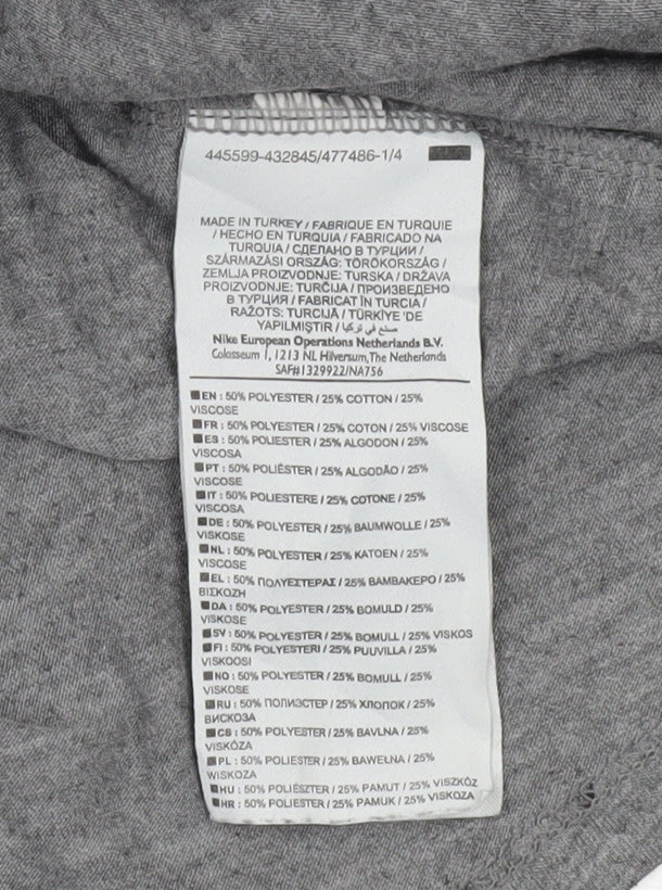 Nike Men's Grey XL Athletic Fit Pocket Crew Neck T-Shirt