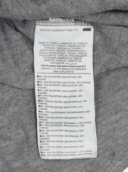 Nike Men's Grey XL Athletic Fit Pocket Crew Neck T-Shirt