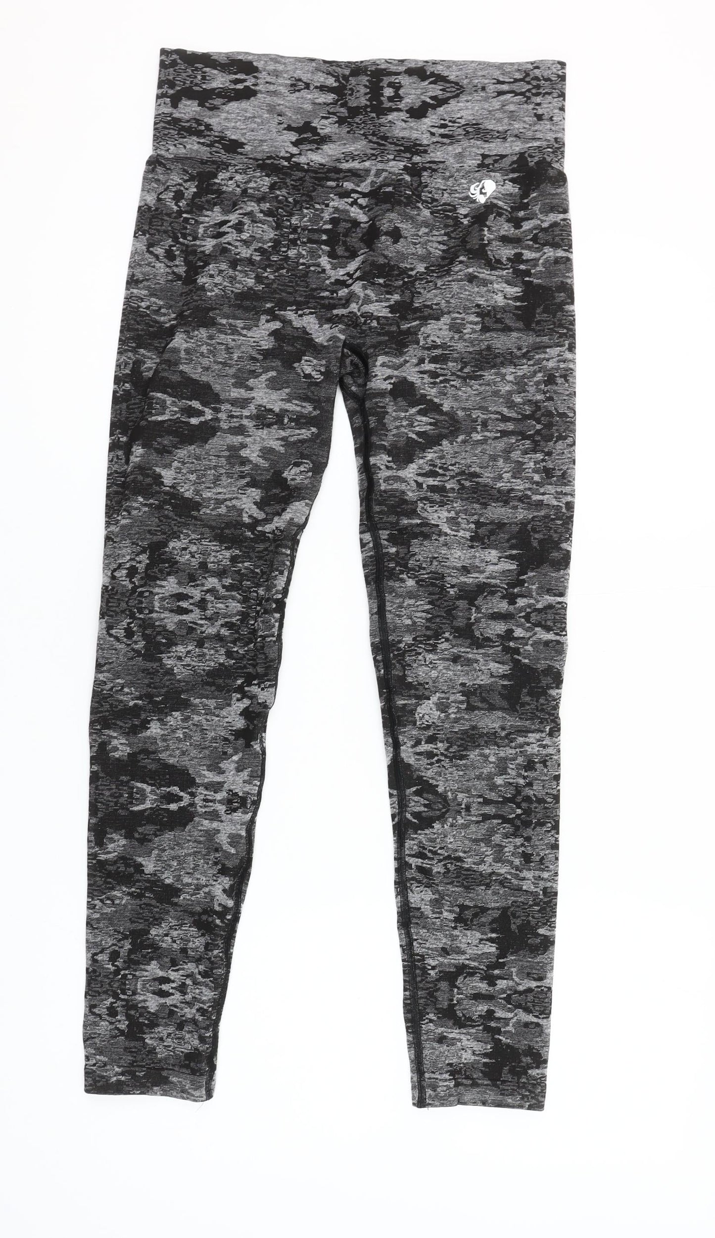 Women's Best Grey Camo Print Seamless Leggings XL Women's Activewear