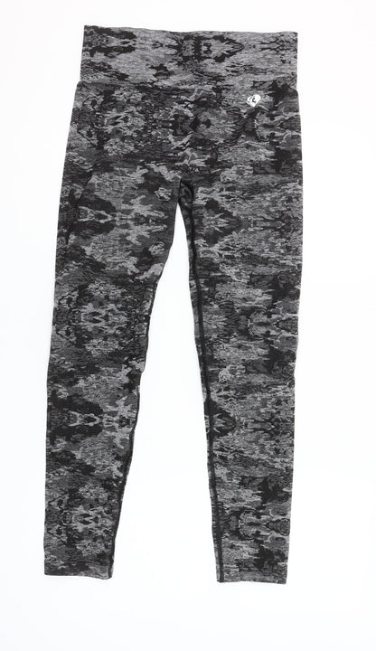 Women's Best Grey Camo Print Seamless Leggings XL Women's Activewear
