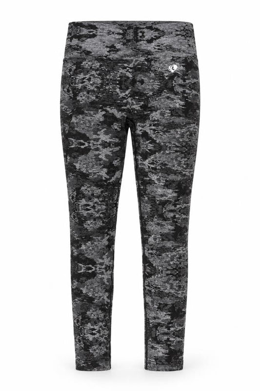 Women's Best Grey Camo Print Seamless Leggings XL Women's Activewear