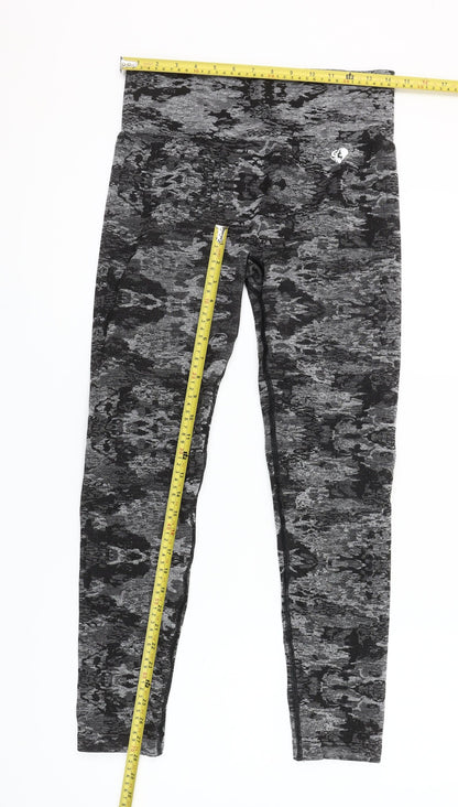 Women's Best Grey Camo Print Seamless Leggings XL Women's Activewear