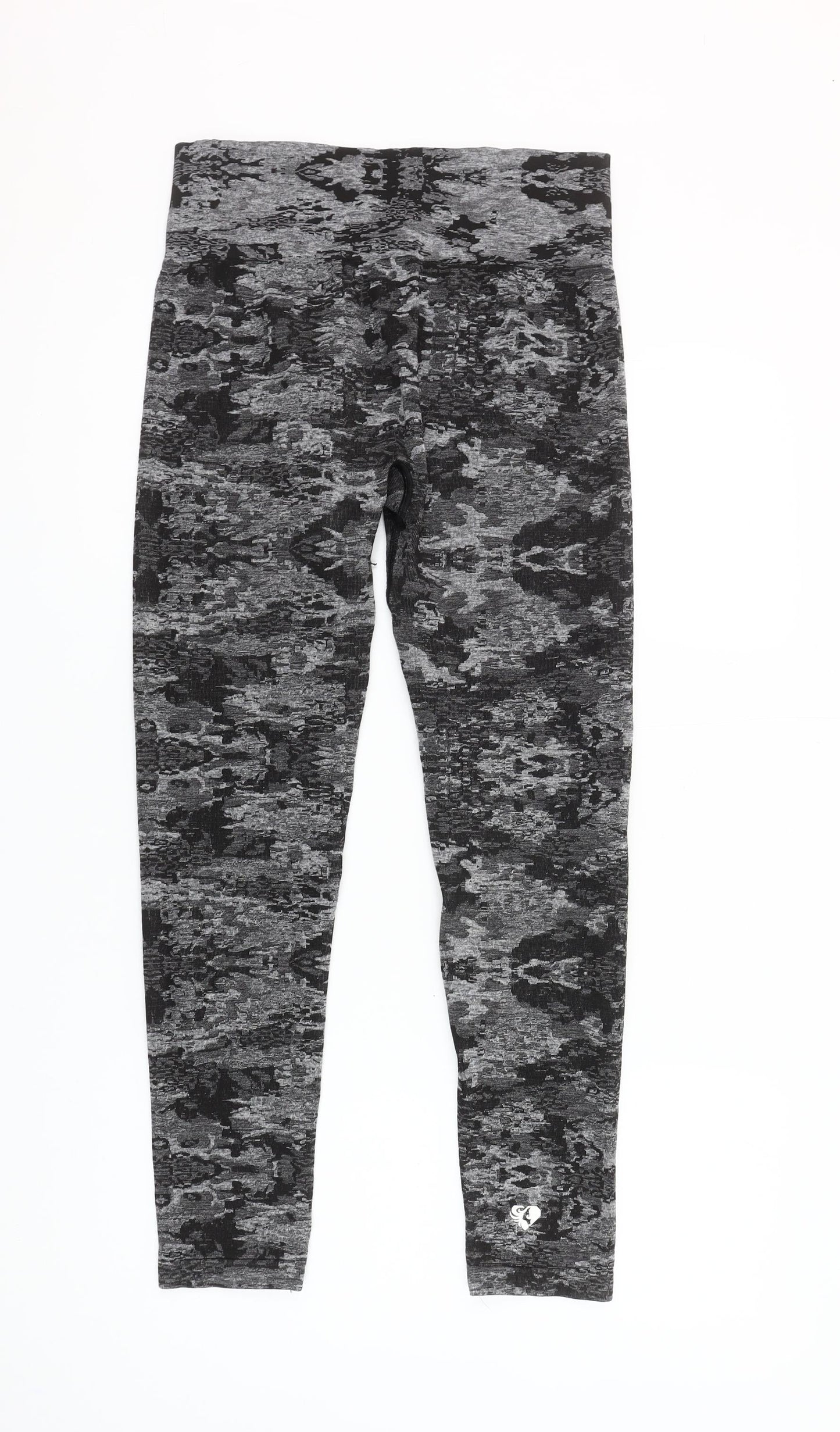 Women's Best Grey Camo Print Seamless Leggings XL Women's Activewear