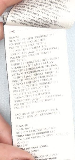 Puma Boys Light Blue Black DryCell T-Shirt 7-8 Years Sports Top