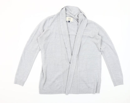 Maine New England Women's Grey Size 14 Open Knit Cardigan