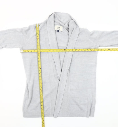 Maine New England Women's Grey Size 14 Open Knit Cardigan