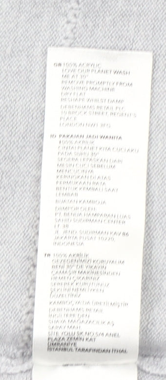 Maine New England Women's Grey Size 14 Open Knit Cardigan