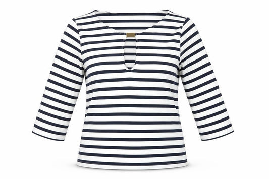 Zara Basic Women’s Multicoloured Striped 3/4 Sleeve Blouse S