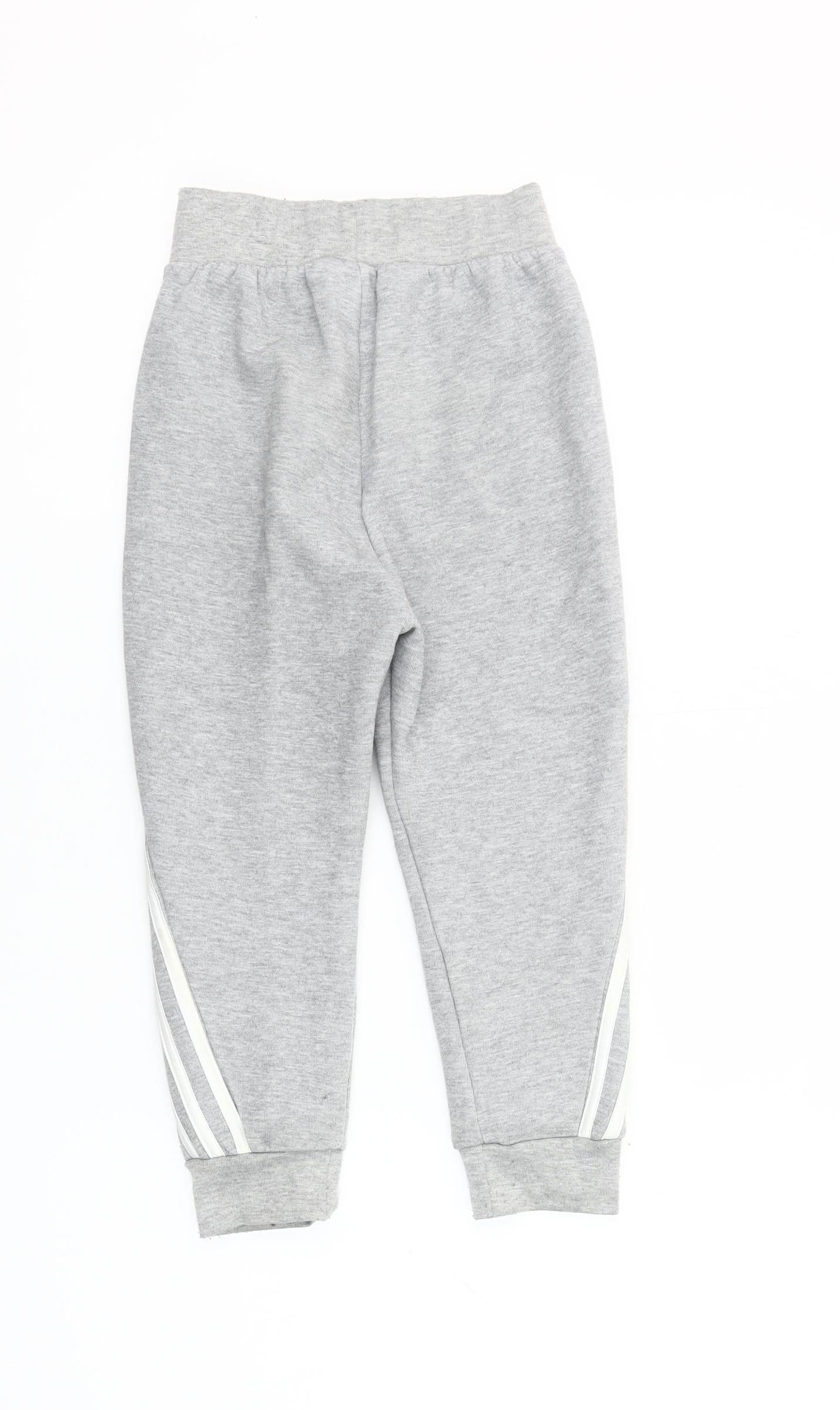 Adidas Boys Grey Manchester United Jogger Sweatpants 6-7 Years