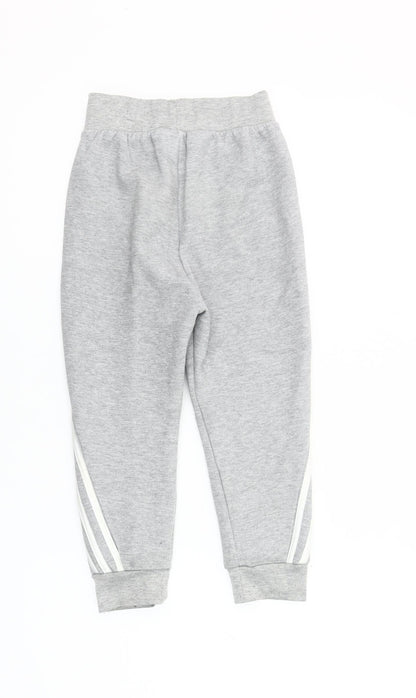 Adidas Boys Grey Manchester United Jogger Sweatpants 6-7 Years