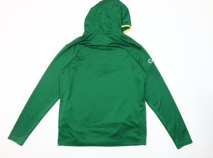 McKvr Men’s Green 1/4 Zip Hoodie L Sports Training Top