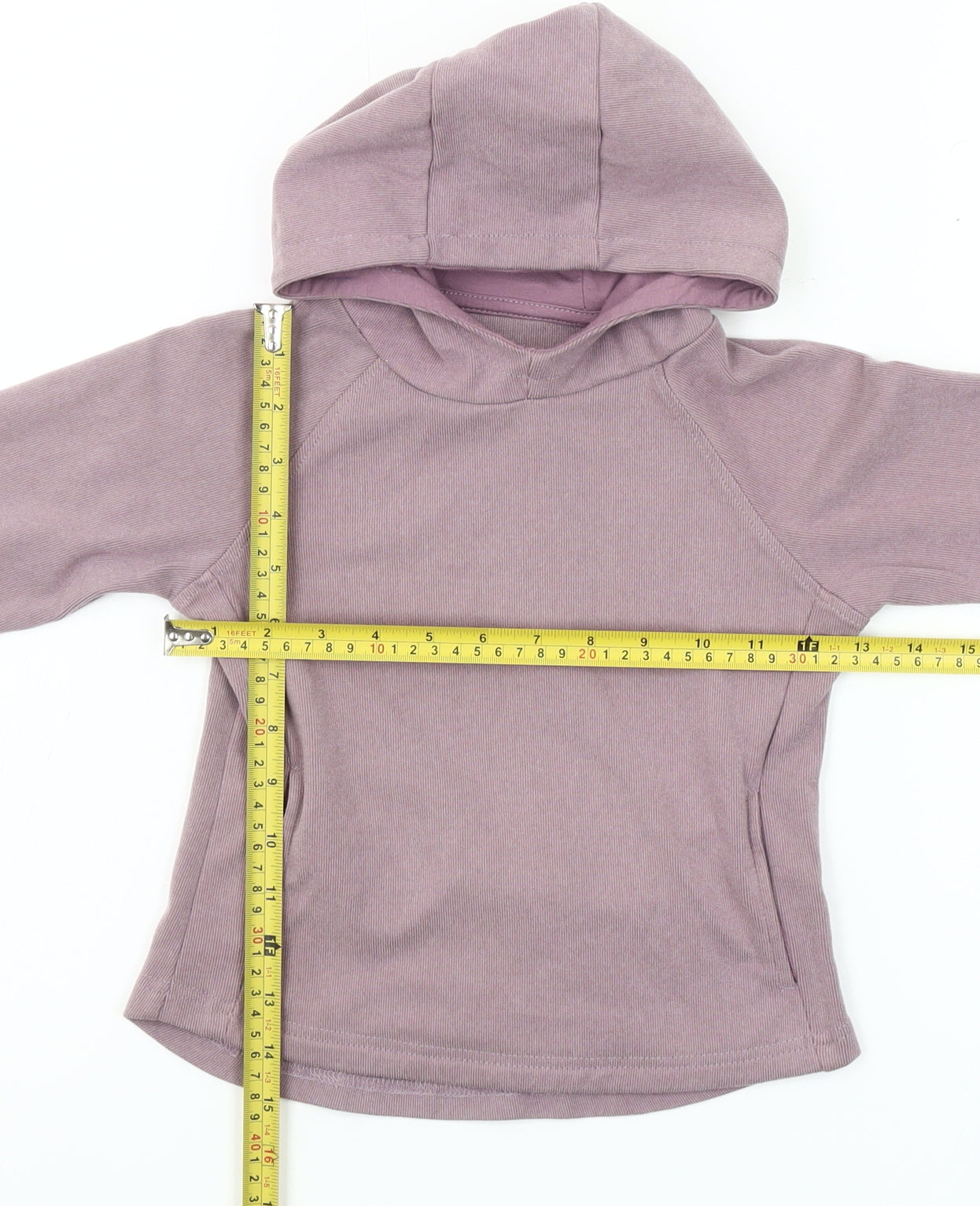 Dunnes Stores Girls Purple Pullover Hoodie 5-6 Years Regular Fit