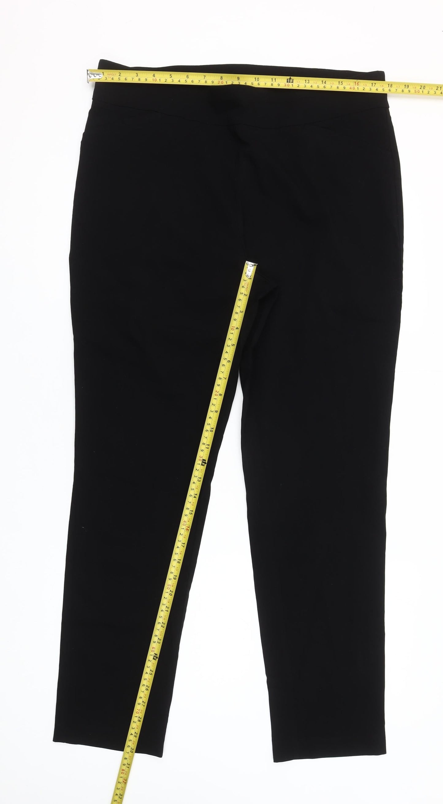 Chico's Women's Black Perfect Stretch Leggings Size 14 L Regular