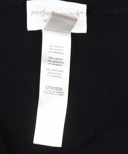 Chico's Women's Black Perfect Stretch Leggings Size 14 L Regular