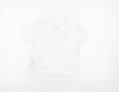 Jack & Jones Boys White 8 Years Cotton Logo T-Shirt