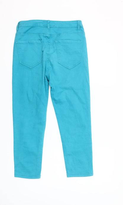 Paco Boutique Women’s Blue Stretch Straight Jeans Size 12