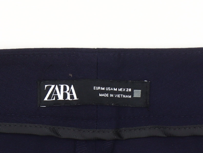 Zara Women’s Blue Flared Dress Pants Size M Slim Fit Business Trousers