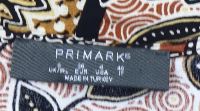 Primark Womens Multicoloured Floral A-Line Dress Size 8