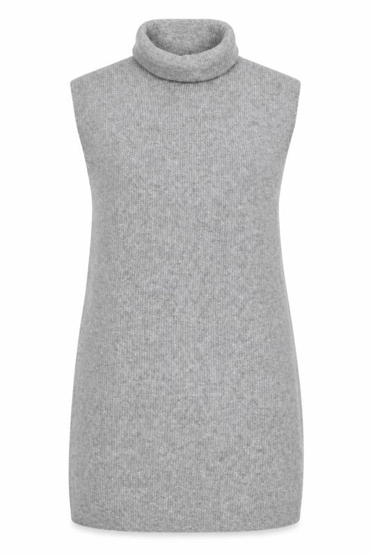 Yours Women Grey Roll Neck Sleeveless Jumper Dress Size 14-16