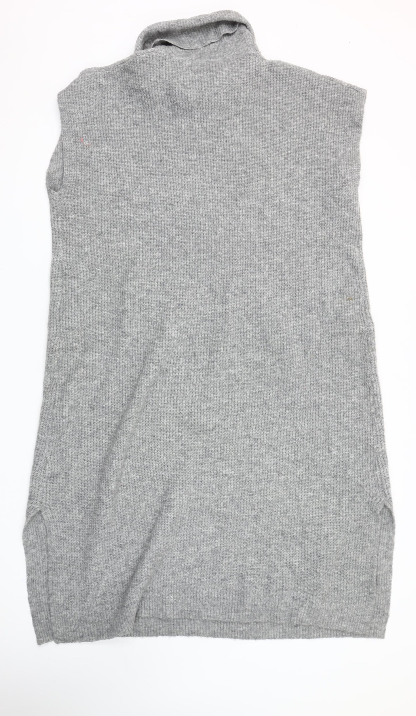 Yours Women Grey Roll Neck Sleeveless Jumper Dress Size 14-16
