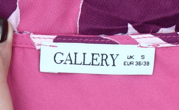 Gallery Women's Pink A-Line Dress Size S Long Sleeve Lightweight