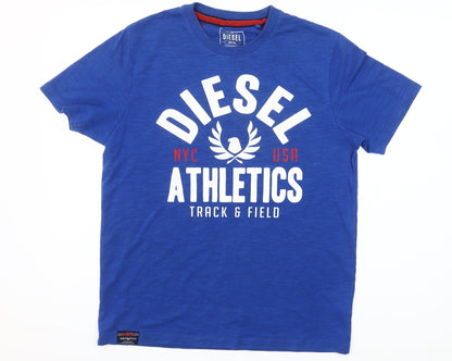 Mens UK Size M Diesel Blue  T-Shirt