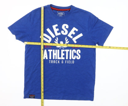 Mens UK Size M Diesel Blue  T-Shirt