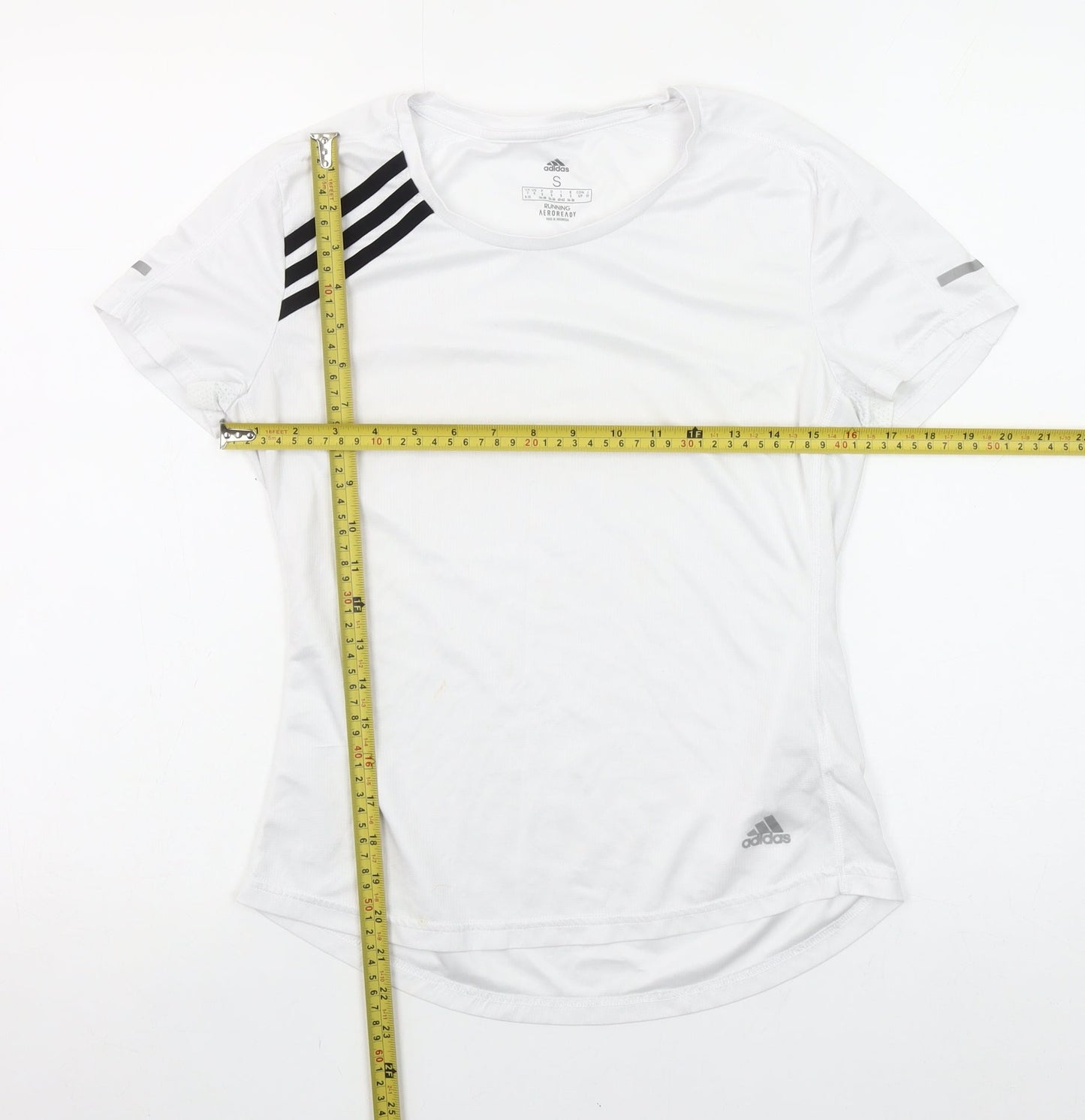 Adidas Womens White Aeroready Running T-Shirt Size S