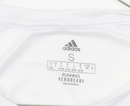 Adidas Womens White Aeroready Running T-Shirt Size S