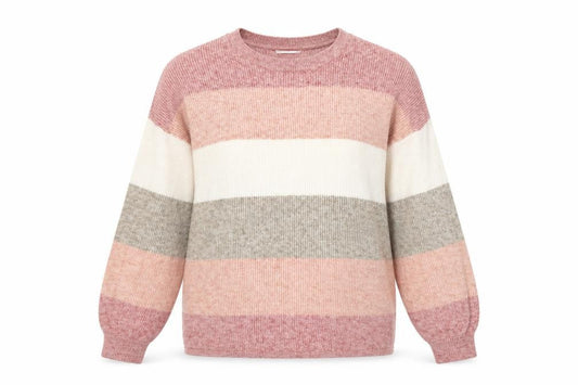 ONLY Women’s Multicoloured Striped Crew Neck Jumper Size M