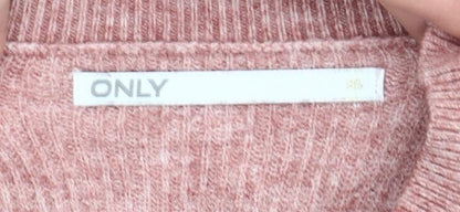ONLY Women’s Multicoloured Striped Crew Neck Jumper Size M