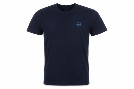 Volvo Men's Navy Blue Crew Neck Cotton T-Shirt XS Classic Fit