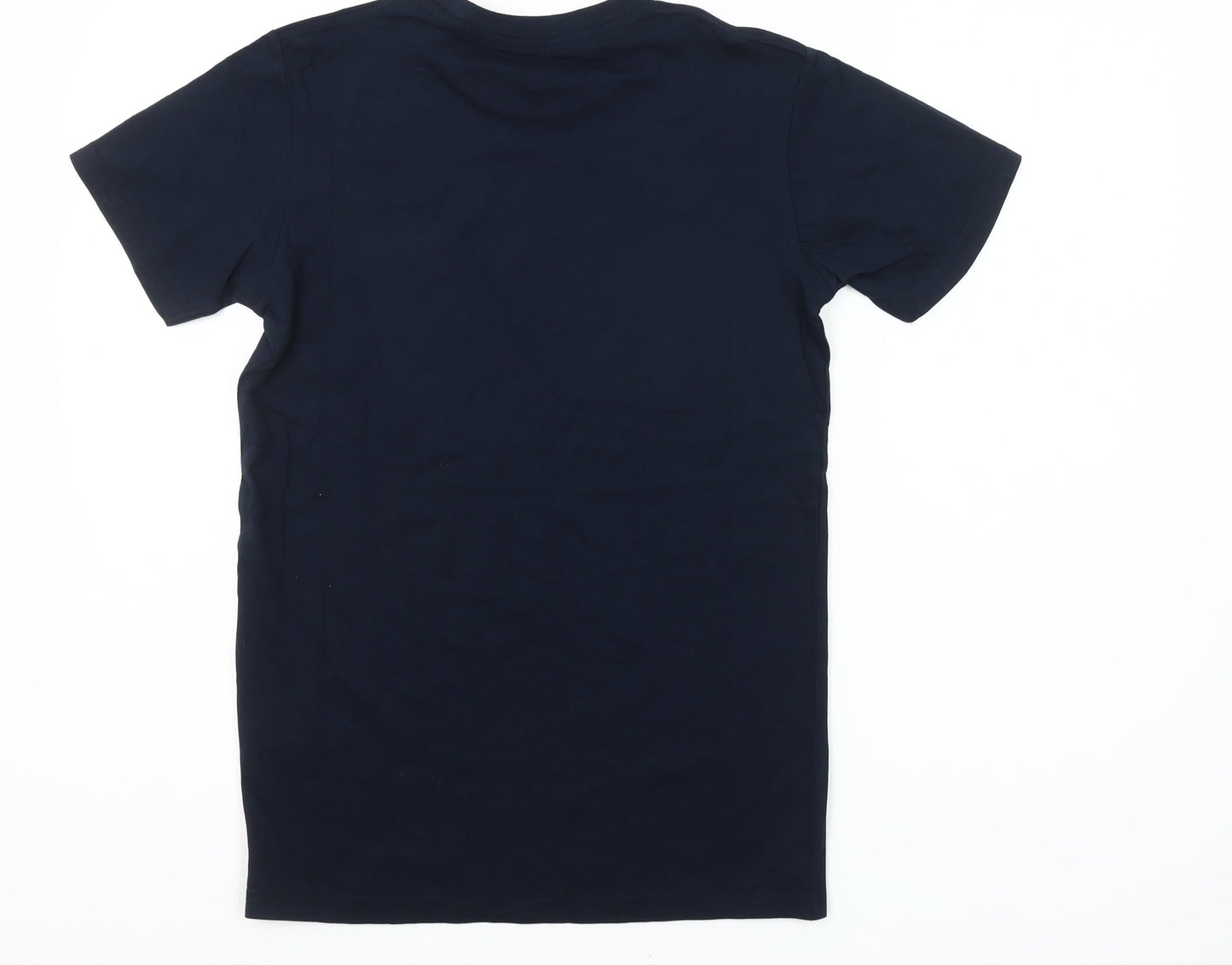 Volvo Men's Navy Blue Crew Neck Cotton T-Shirt XS Classic Fit