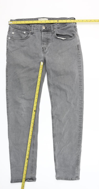Mud Jeans Men's Grey Regular Fit Denim Jeans 32x32 Straight Leg