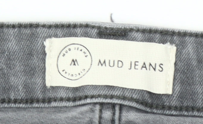Mud Jeans Men's Grey Regular Fit Denim Jeans 32x32 Straight Leg