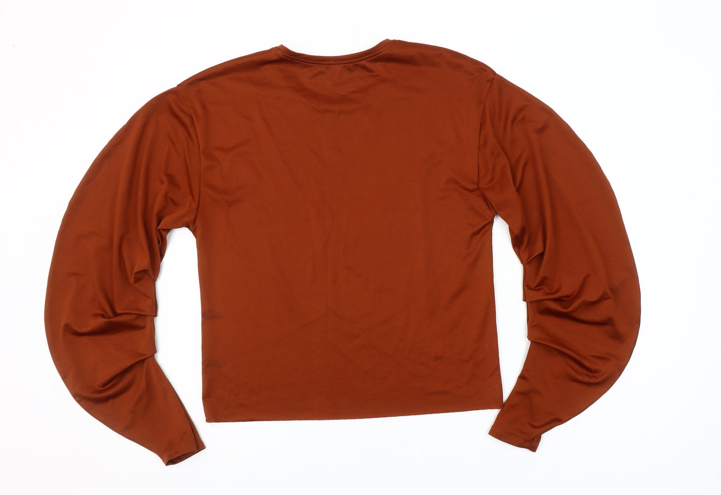 Zara Trafaluc Women’s Brown Long Sleeve Jersey Top Size S