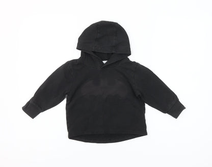 Next Unisex Baby Black Batman Hooded Pullover Jumper 18-24 Months