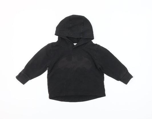 Next Unisex Baby Black Batman Hooded Pullover Jumper 18-24 Months