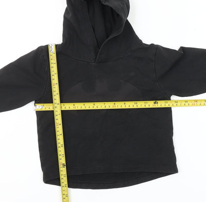 Next Unisex Baby Black Batman Hooded Pullover Jumper 18-24 Months