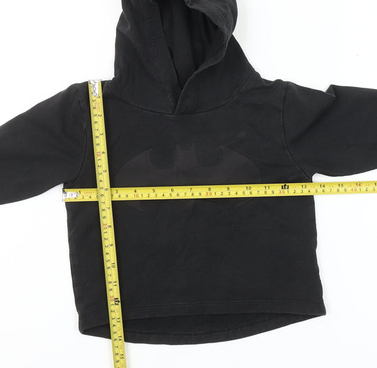 Next Unisex Baby Black Batman Hooded Pullover Jumper 18-24 Months