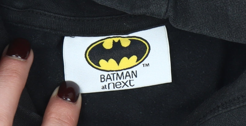 Next Unisex Baby Black Batman Hooded Pullover Jumper 18-24 Months