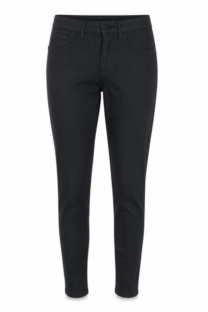 Front view of Gallery Women's Black, size 10 Slim, Fit Stretch Jegging Trousers