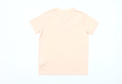 Nike Girls Pink Dri-Fit V-Neck Sports T-Shirt Size 146